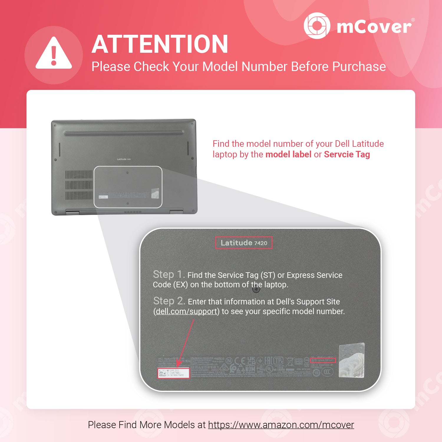 mCover Case Compatible for 2021～2022 14" Dell Latitude 7420/7430 Laptop or 2-in-1 Windows Notebook Computer Only (NOT Fitting Any Other Dell Models)