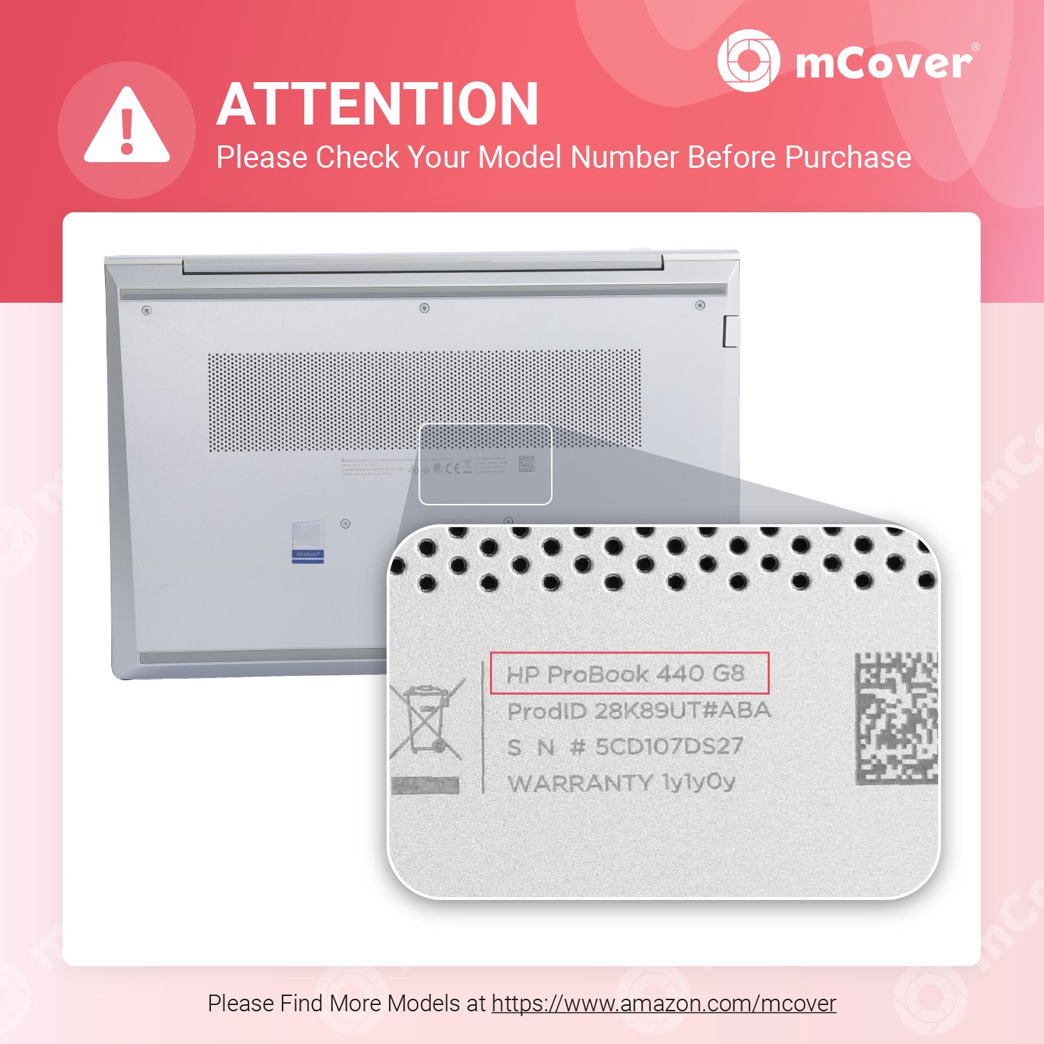 mCover Case Compatible for 2021～2024 14" HP ProBook 440 G8 / G9 /G10 and 445 G8 / G9 / G10 and EliteBook 640/645 G9 / G10 Series Notebook PC Only (NOT Fitting Other HP Models)