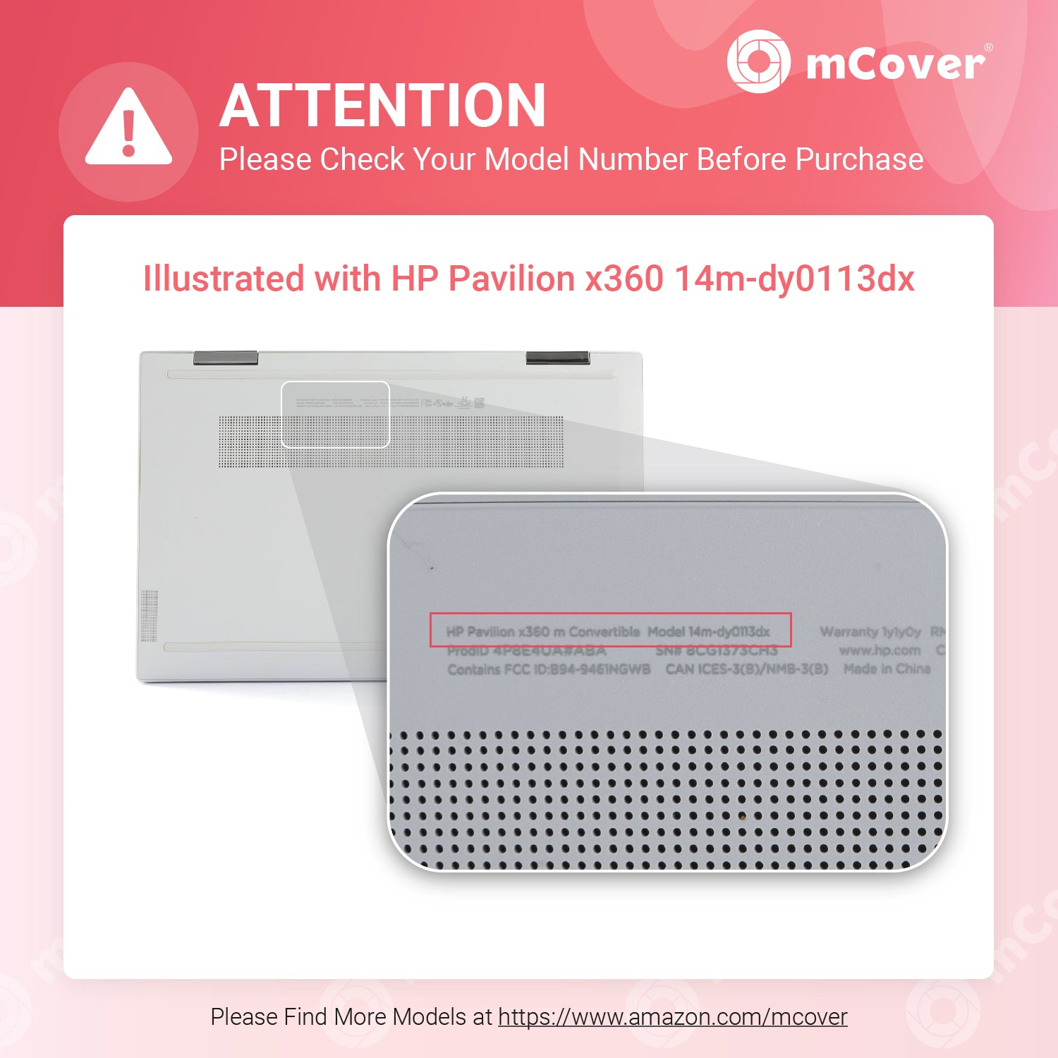 mCover Hard Shell Case ONLY Compatible for 2021 / 2022 14" HP Pavilion x360 14-DYxxxx Series (NOT Compatible with Other HP Pavilion Series) Convertible laptops - HP-PAV-x360-14-DY0000