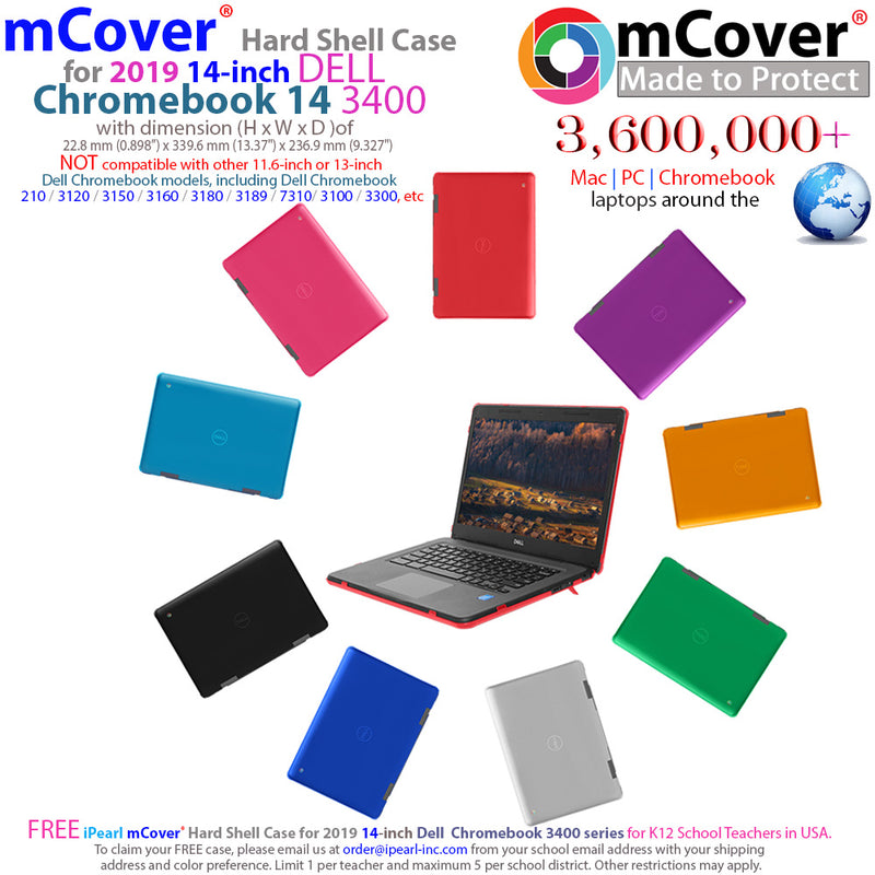 mCover Hard Shell Case for  " Dell Chromebook    degre