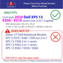 mCover Hard Shell Case for 2020 13.4" Dell XPS 13 9300 / 9310 (non-2-in-1, Without 360-degree Hinge) Models Laptop( not Fitting Older L321X 9333 9343 9350 9360 9365 9370 9380) DL-XPS13-9300