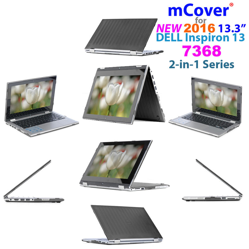 iPearl mCover Hard Shell Case for 2016 13.3" Dell Inspiron 13 7368/7378 2-in-1 Convertible (NOT Compatible with Older Dell Inspiron 7347/7348 / 7352/7359 Models) Laptop