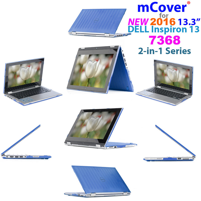 iPearl mCover Hard Shell Case for 2016 13.3" Dell Inspiron 13 7368/7378 2-in-1 Convertible (NOT Compatible with Older Dell Inspiron 7347/7348 / 7352/7359 Models) Laptop