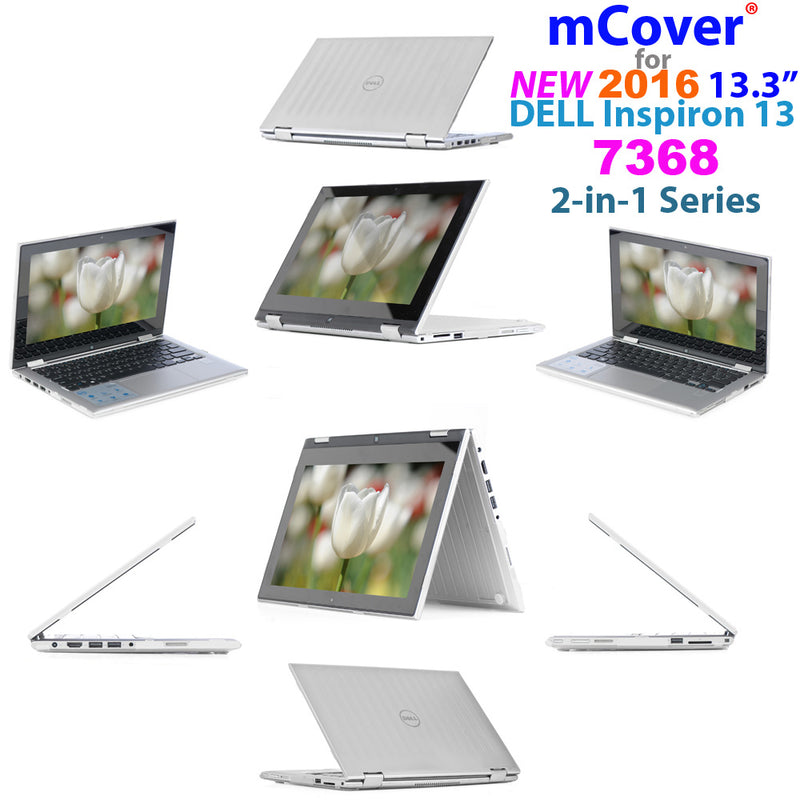 iPearl mCover Hard Shell Case for 2016 13.3" Dell Inspiron 13 7368/7378 2-in-1 Convertible (NOT Compatible with Older Dell Inspiron 7347/7348 / 7352/7359 Models) Laptop