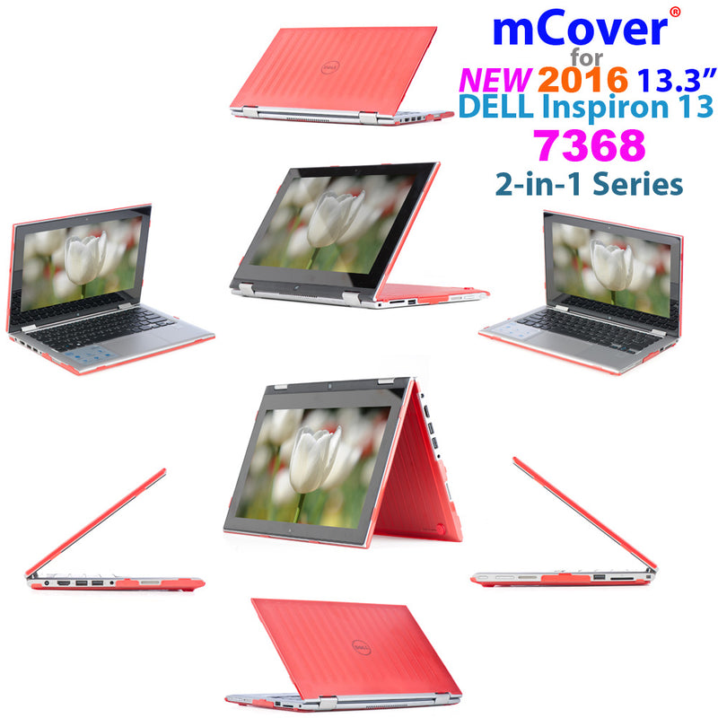 iPearl mCover Hard Shell Case for 2016 13.3" Dell Inspiron 13 7368/7378 2-in-1 Convertible (NOT Compatible with Older Dell Inspiron 7347/7348 / 7352/7359 Models) Laptop