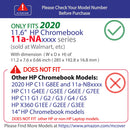 mCover Hard Shell Case for New 2020 11.6" HP Chromebook 11 G8 EE laptops