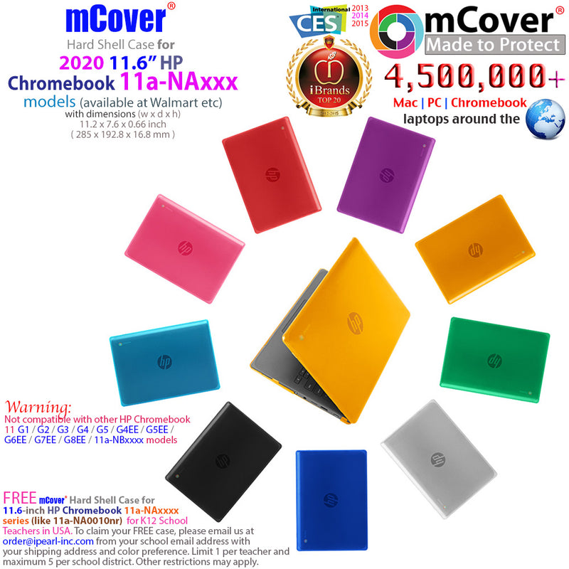 mCover Hard Shell Case for New 2020 11.6" HP Chromebook 11 G8 EE laptops