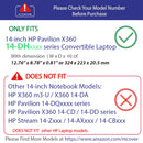 mCover Hard Shell Case Compatible with 2020 14" HP Pavilion x360 14-DHxxxx Series (NOT Compatible with Other HP Pavilion Series) Convertible laptops