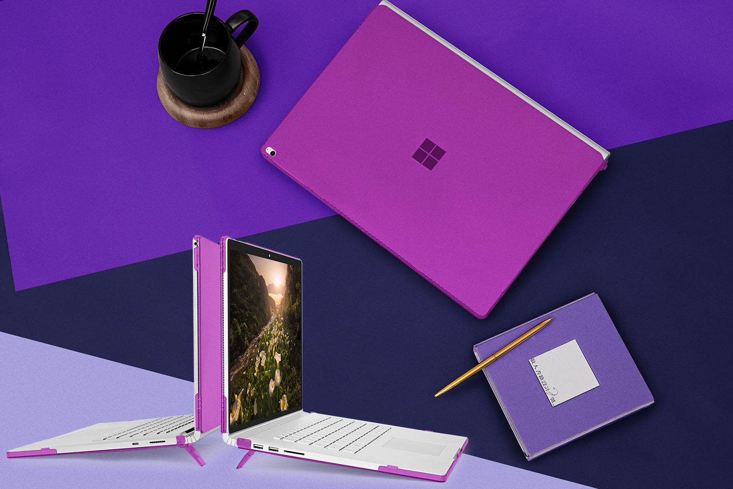 mCover Case Compatible for 2017~2022 15" Microsoft Surface Book 2/3 with Detachable Tablet Display ONLY (NOT Fitting Cheaper Surface Laptop Models)