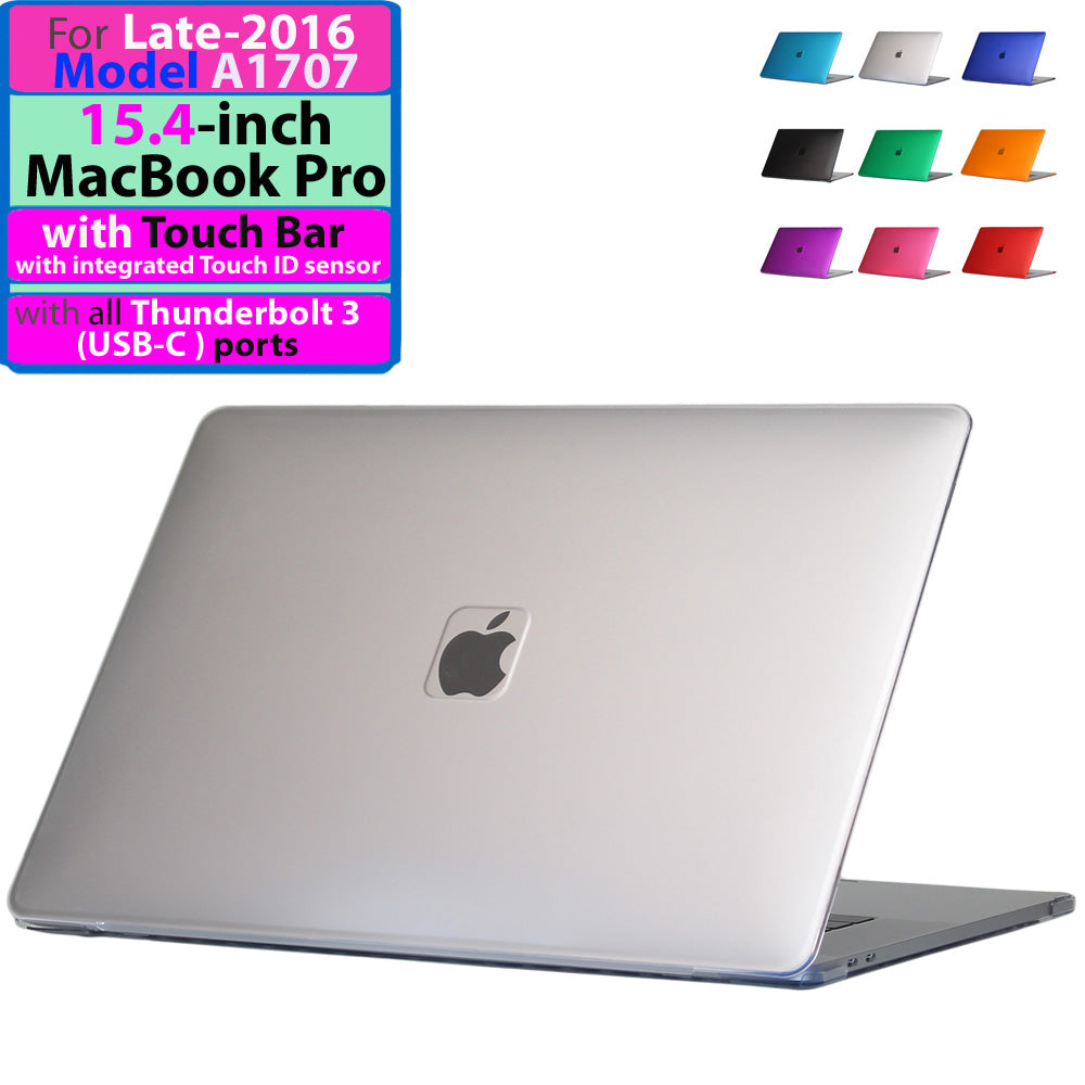 iPearl mCover Hard Shell Case for 15-inch Model 2016 A1707 / 2018 A1990 MacBook Pro (with 15.4" Retina Display, with Touch Bar & Integrated Touch ID Sensor, Thunderbolt 3 / USB-C Ports)