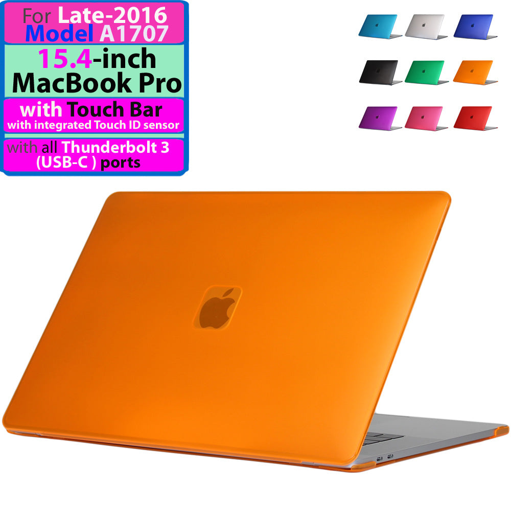 iPearl mCover Hard Shell Case for 15-inch Model 2016 A1707 / 2018 A1990 MacBook Pro (with 15.4" Retina Display, with Touch Bar & Integrated Touch ID Sensor, Thunderbolt 3 / USB-C Ports)