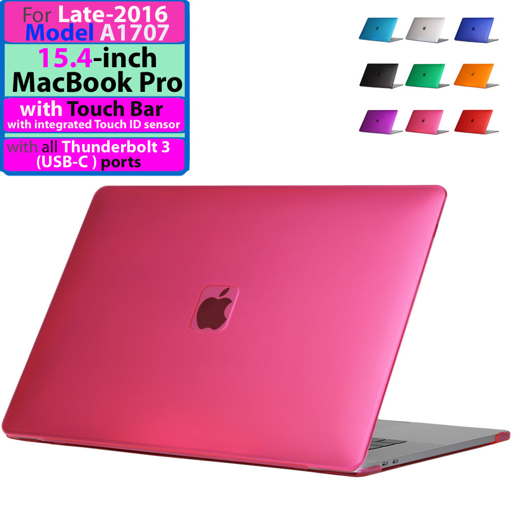 iPearl mCover Hard Shell Case for 15-inch Model 2016 A1707 / 2018 A1990 MacBook Pro (with 15.4" Retina Display, with Touch Bar & Integrated Touch ID Sensor, Thunderbolt 3 / USB-C Ports)