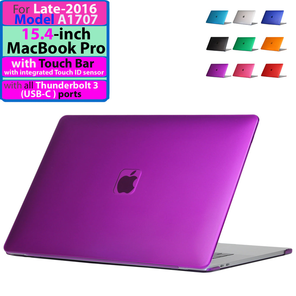 iPearl mCover Hard Shell Case for 15-inch Model 2016 A1707 / 2018 A1990 MacBook Pro (with 15.4" Retina Display, with Touch Bar & Integrated Touch ID Sensor, Thunderbolt 3 / USB-C Ports)