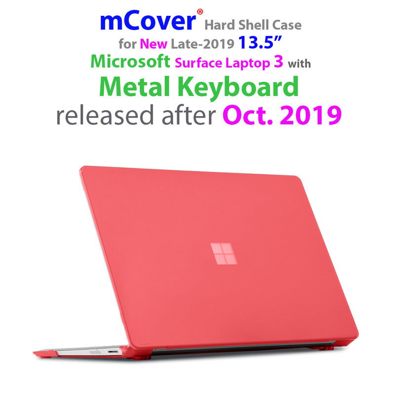 mCover Hard Shell Case for 13.5-inch Microsoft Surface Laptop 1/2/3 wi