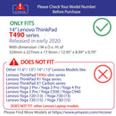 mCover Hard Shell Case for 2020 14" Lenovo ThinkPad T490 Series Laptop Computer